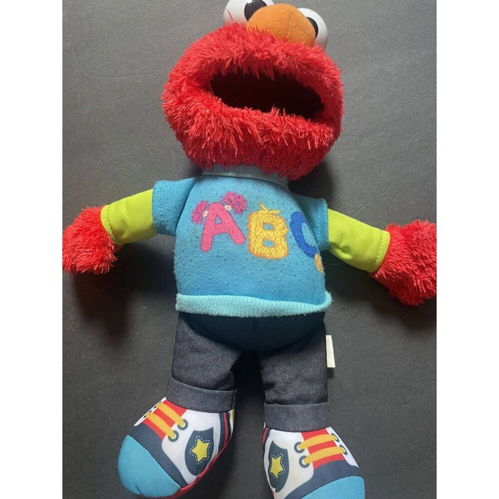 Sesame Street TALKING ABC Elmo Plush Toy Figure 2013 Singing 12" Educational